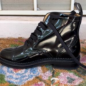 The Office of Angela Scott Mr. Hardy Combat Boots Size 36.5
